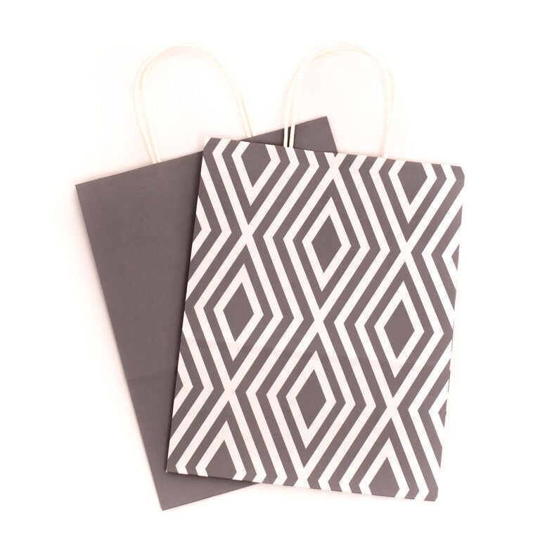 Hallmark 12.5" 12-Pack Assorted Kraft Paper Gift Bags