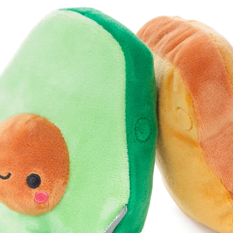 Hallmark Better Together Avocado And Toast Magnetic Plush, 5"