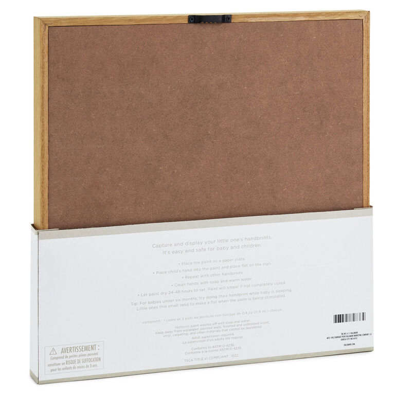 Hallmark Best Grandma Hands Down Wood Sign Handprint Kit