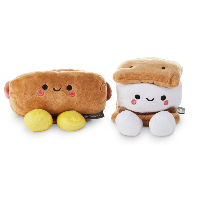 Hallmark Better Together Hot Dog And S'More Magnetic Plush, 4"