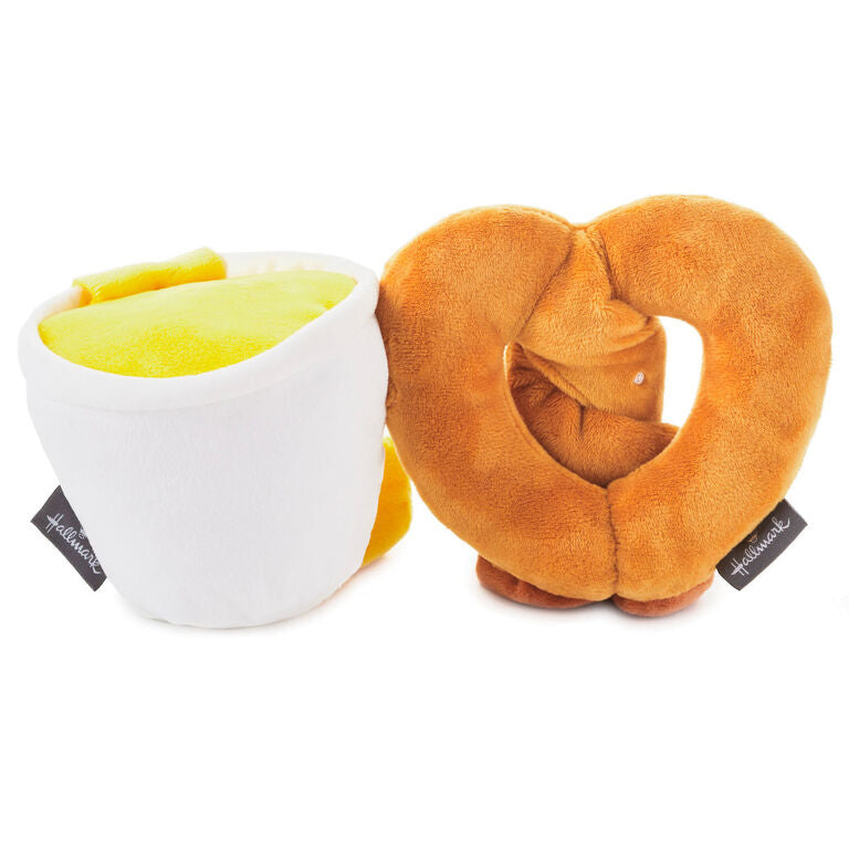 Hallmark Better Together Pretzel And Cheese Dip Magnetic Plush, 5"