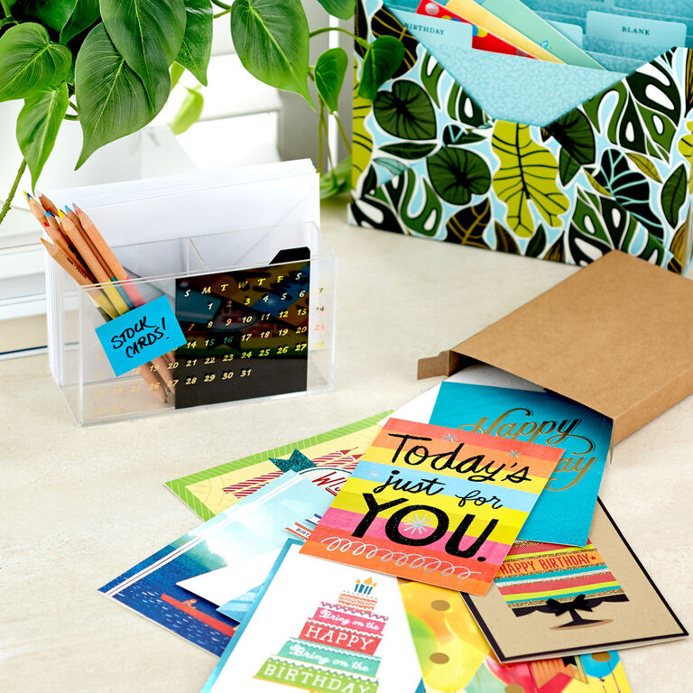 Hallmark Bright And Happy Assorted Birthday Cards, Box Of 12