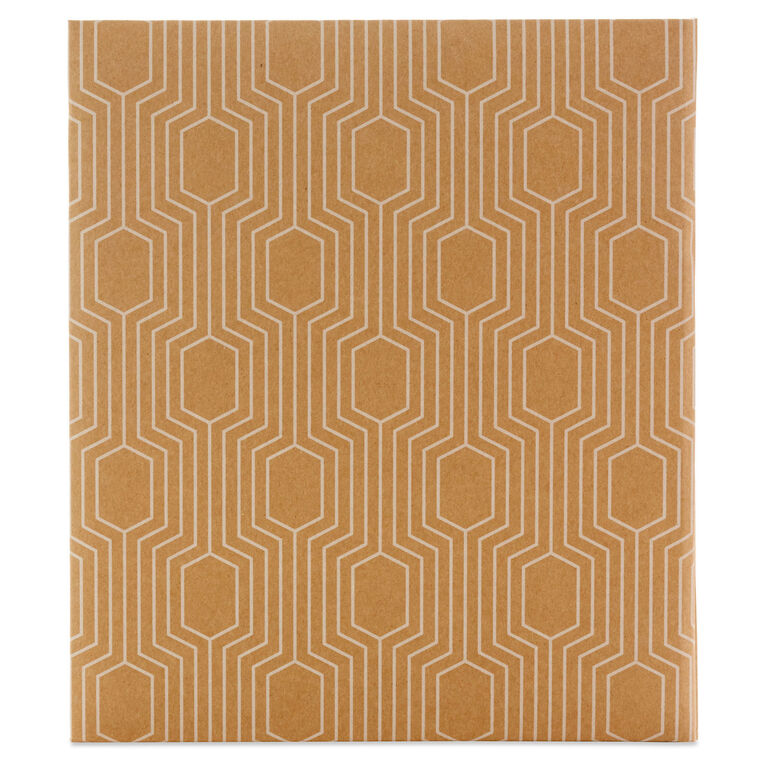 Hallmark Hexagons On Kraft Large Refillable Photo Album