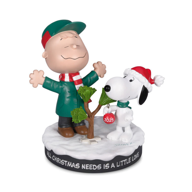 Hallmark Peanuts® Charlie Brown And Snoopy With Tree Figurine, 5.25"