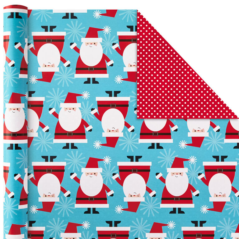 Hallmark Christmas Cheer 4-Pack Reversible Wrapping Paper Assortment, 150 Sq. Ft.