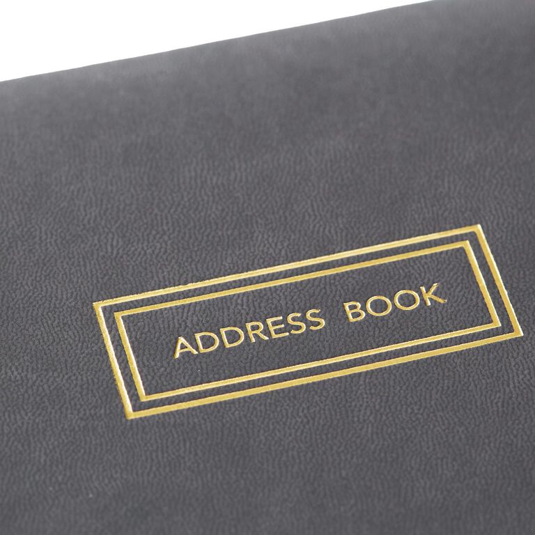 Hallmark Classic Charcoal Address Book