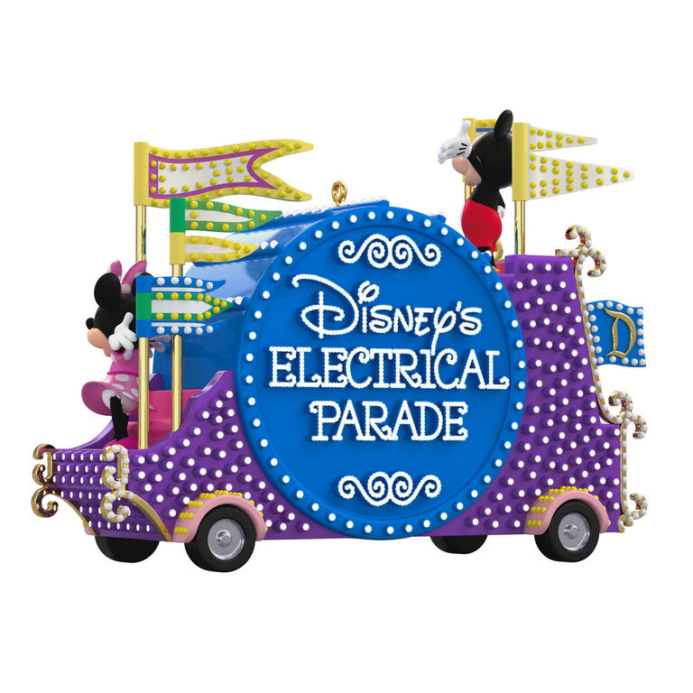 Hallmark Disney Mickey Mouse Disney's Electrical Parade Musical Ornament With Light