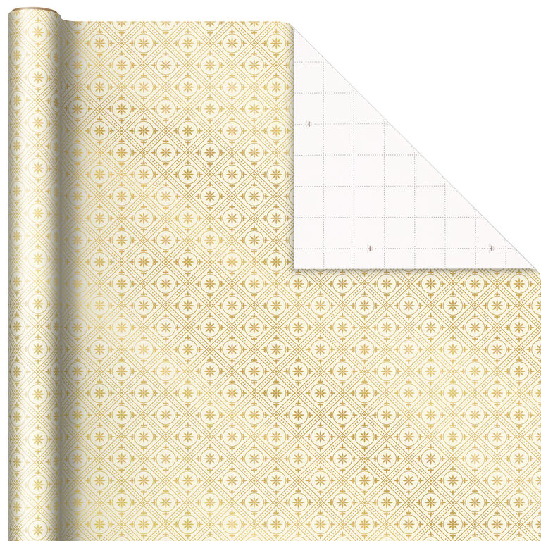 Hallmark Gold And Green 3-Pack Christmas Wrapping Paper Assortment, 120 Sq. Ft.
