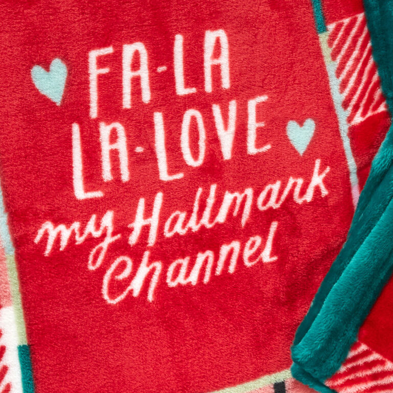 Hallmark Channel Fa-La-La-Love Plaid Blanket, 50x60