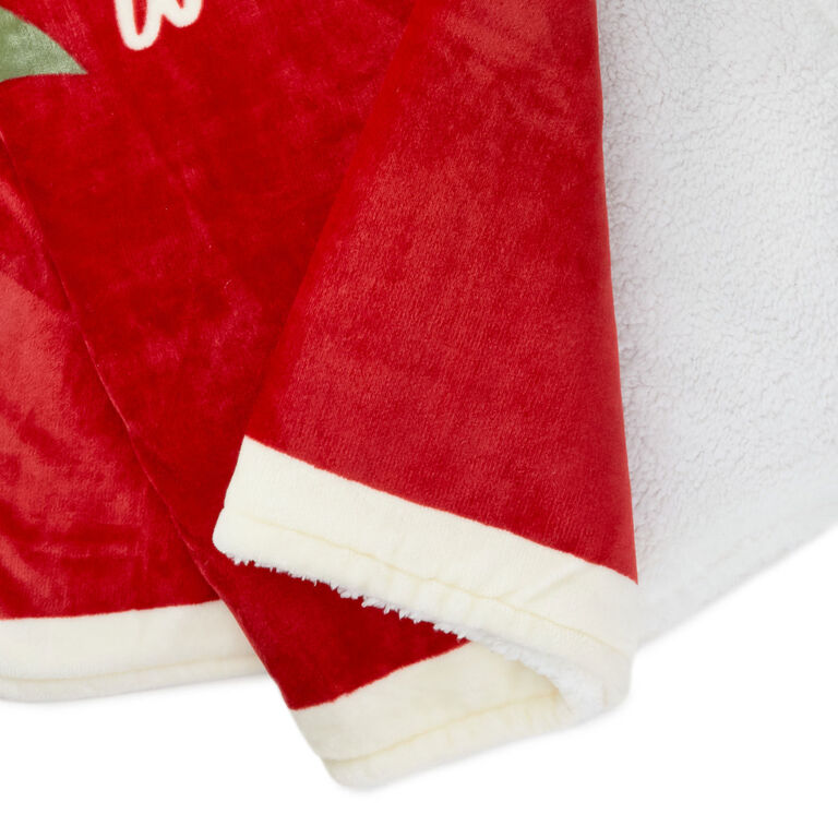 Hallmark Channel Red Oversized Blanket, 60x80