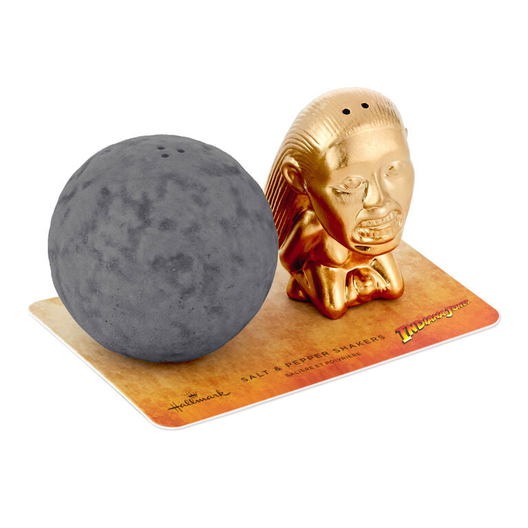 Hallmark Indiana Jones™ Boulder And Idol Salt And Pepper Shakers, Set Of 2