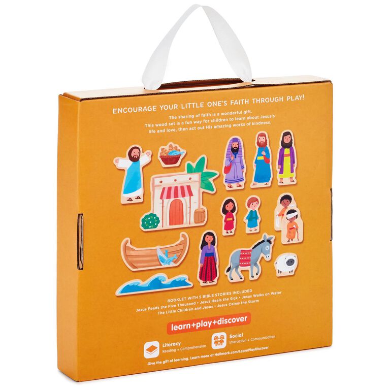 Hallmark Jesus And Friends Wood Play Set, 14 Pieces