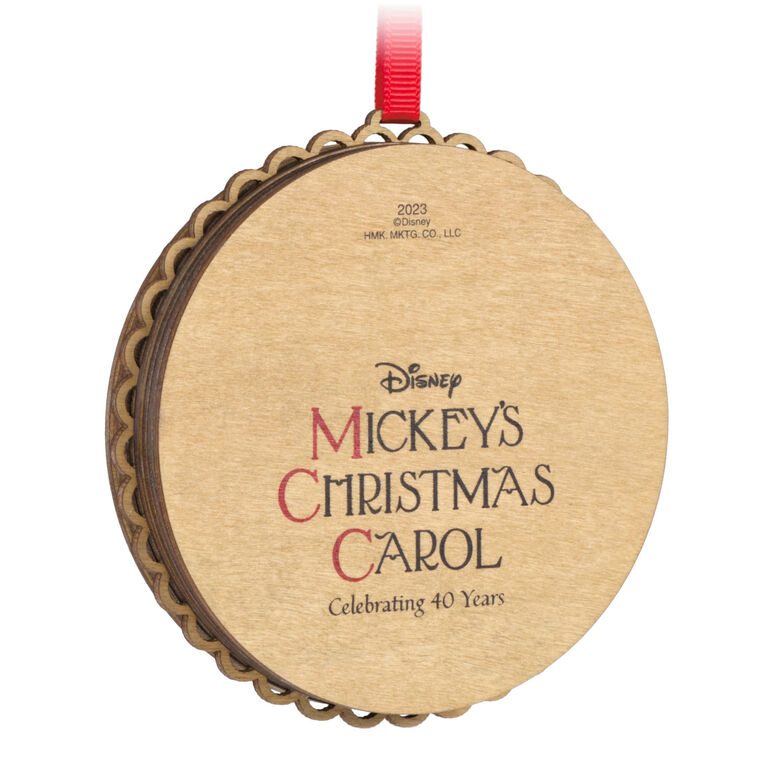 Hallmark Disney Mickey's Christmas Carol 40th Anniversary Papercraft Ornament