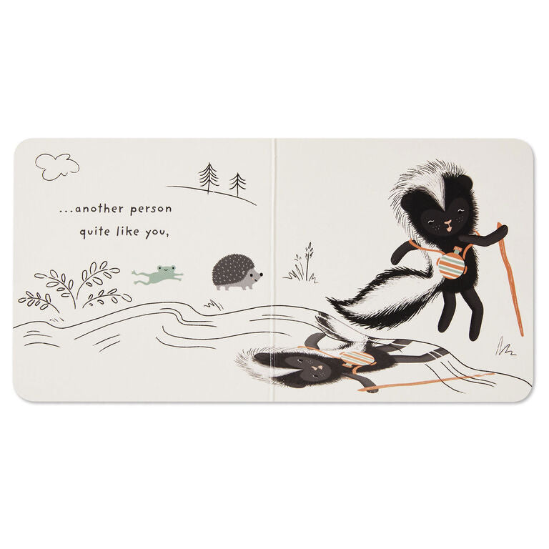 Hallmark MopTops Skunk Stuffed Animal With You Are Unique Board Book