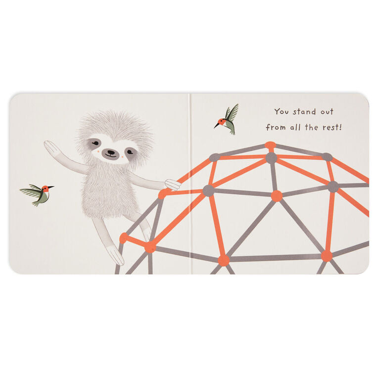 Hallmark MopTops Sloth Stuffed Animal With You Are The Best Board Book