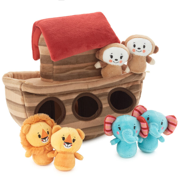Hallmark Noah's Ark And Animals Plush Playset, 7 Pieces