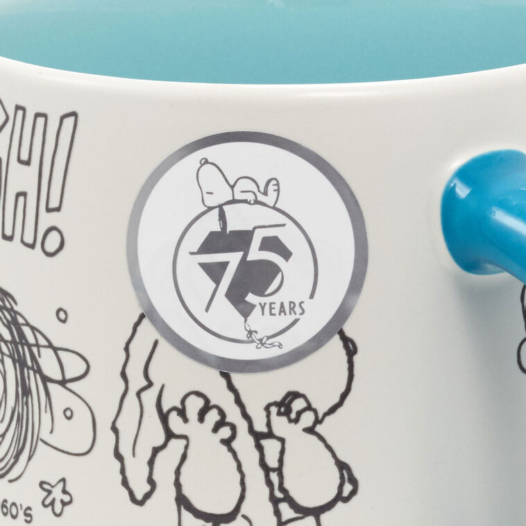 Hallmark Peanuts® 75th Anniversary Linus Through The Decades Mug, 17.5 Oz.