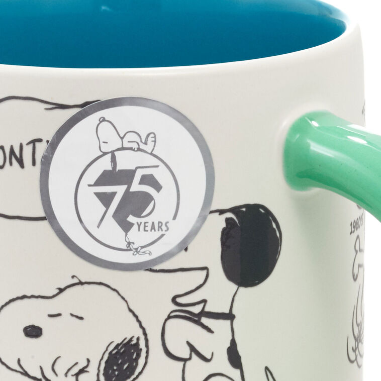 Hallmark Peanuts® 75th Anniversary Snoopy Through The Decades Mug, 17.5 Oz.