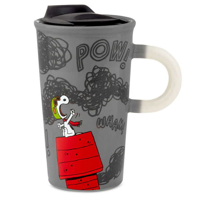 Hallmark Peanuts® Flying Ace Snoopy Color Changing Travel Mug, 16 Oz.