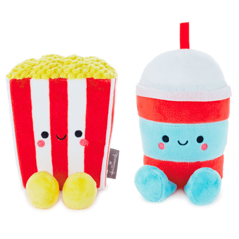 Hallmark Better Together Popcorn And Slushie Magnetic Plush, 5"