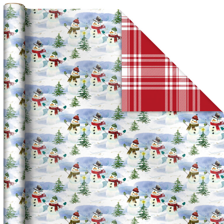 Hallmark Christmas Classics 3-Pack Reversible Wrapping Paper Assortment, 120 Sq. Ft.
