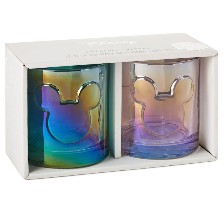 Hallmark Disney 100 Years Of Wonder Mickey Ears Glasses, Set Of 2