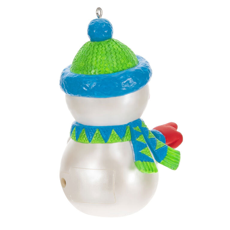 Hallmark Pull My Finger Snowman Ornament With Sound