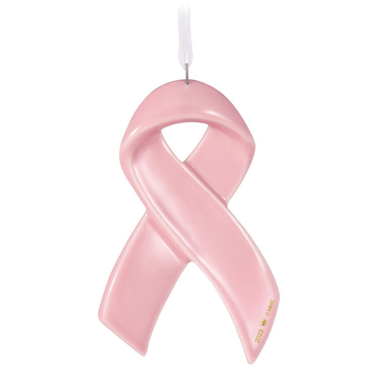 Hallmark Strength Within Pink Ribbon Porcelain Ornament Benefiting Susan G. Komen®