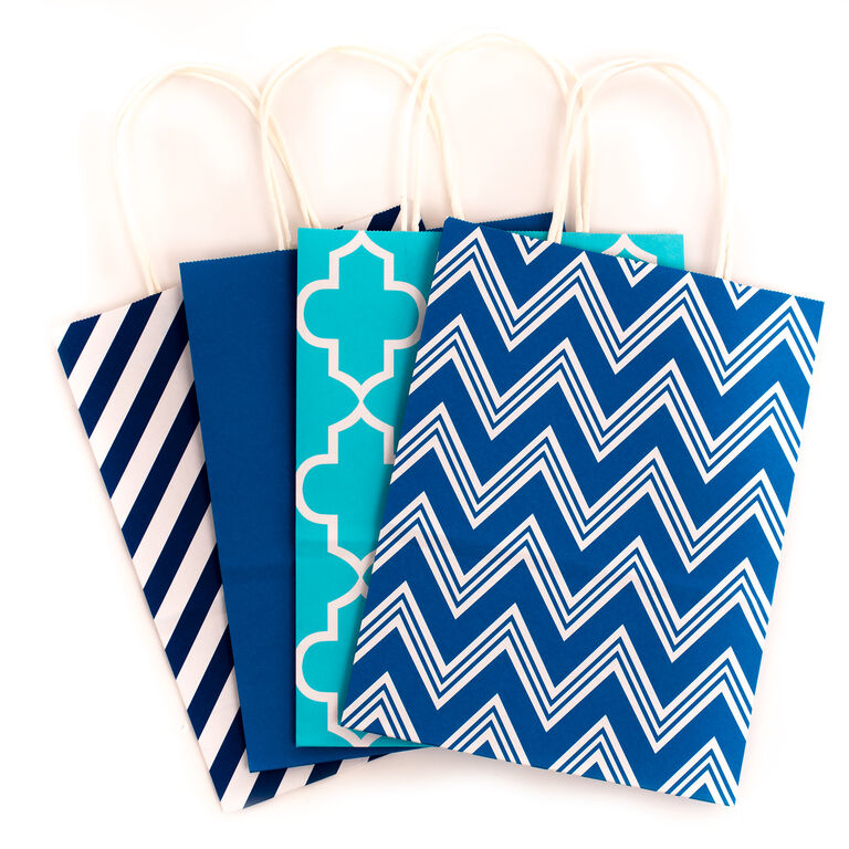 Hallmark 10.7" 12-Pack Assorted Kraft Paper Gift Bags