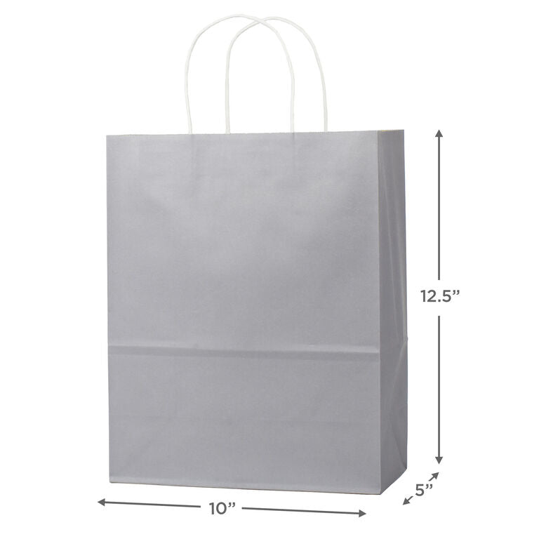 Hallmark 12.5" 12-Pack Assorted Kraft Paper Gift Bags