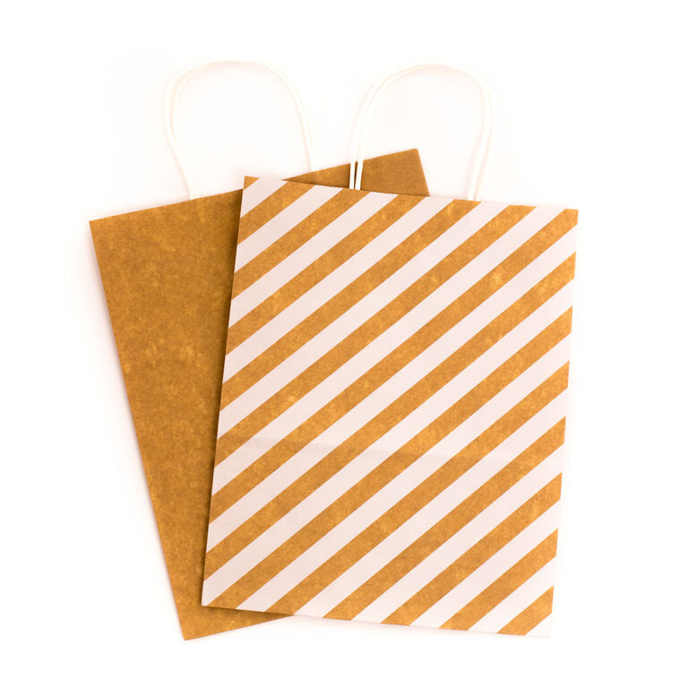 Hallmark 12.5" 12-Pack Assorted Kraft Paper Gift Bags
