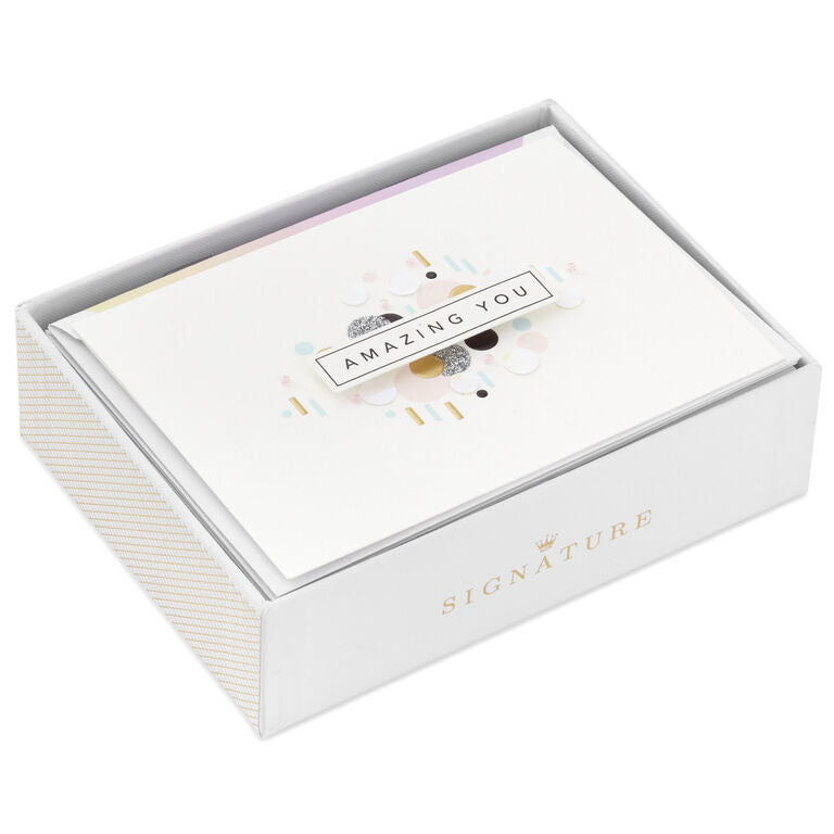 Hallmark Amazing You Boxed Blank Note Cards Multipack, Pack Of 8