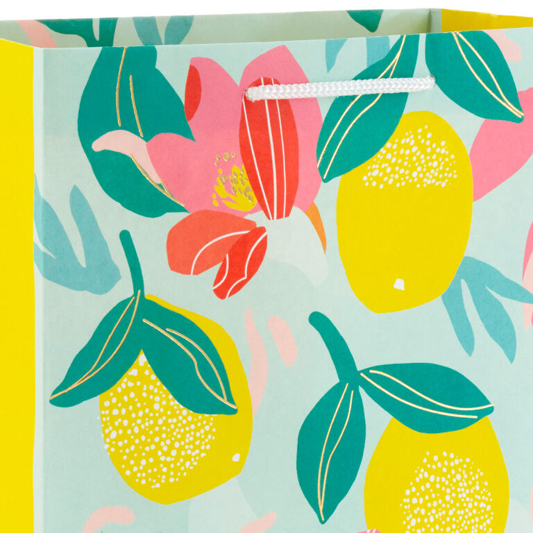 Hallmark Assorted Floral And Solid 8-Pack Medium And Large Gift Bags