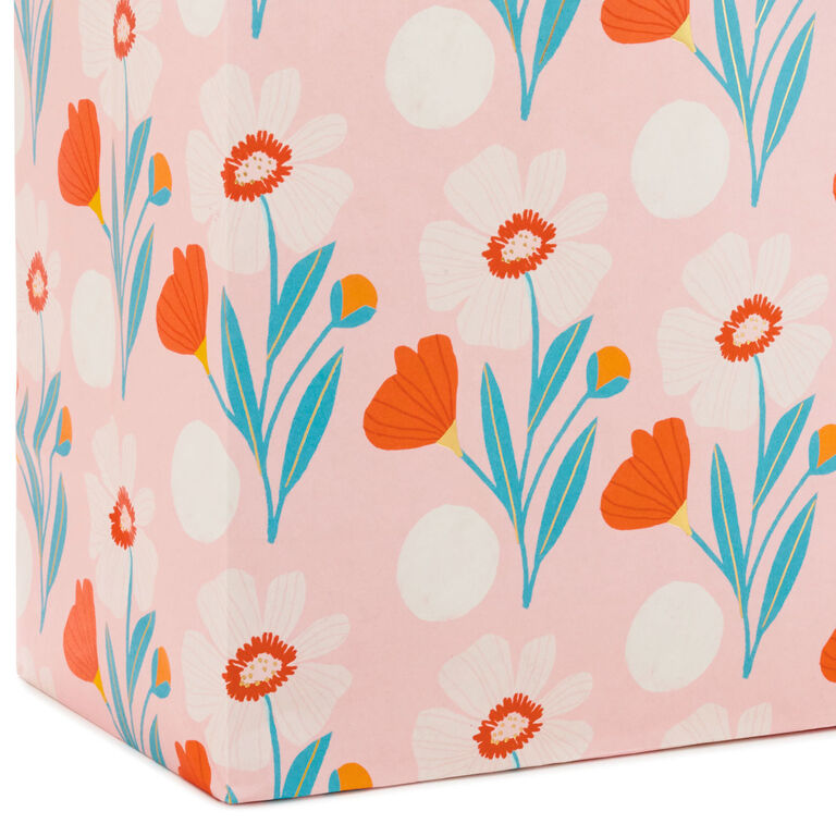 Hallmark Assorted Floral And Solid 8-Pack Medium And Large Gift Bags