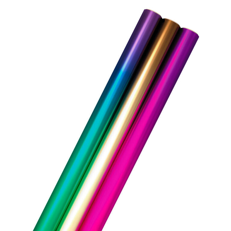 Hallmark Assorted Ombré Foil 3-Pack Wrapping Paper, 60 Sq. Ft Total