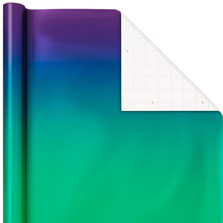 Hallmark Assorted Ombré Foil 3-Pack Wrapping Paper, 60 Sq. Ft Total
