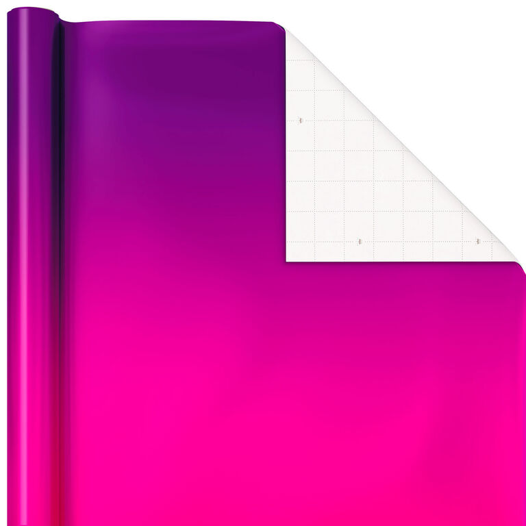 Hallmark Assorted Ombré Foil 3-Pack Wrapping Paper, 60 Sq. Ft Total