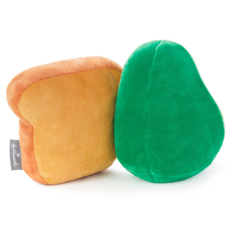 Hallmark Better Together Avocado And Toast Magnetic Plush, 5"