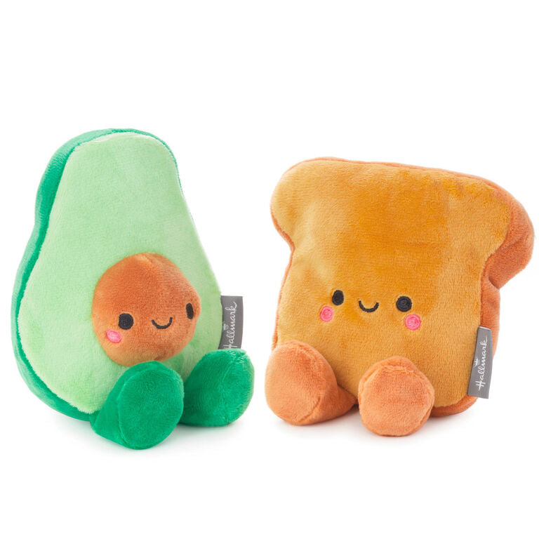 Hallmark Better Together Avocado And Toast Magnetic Plush, 5"