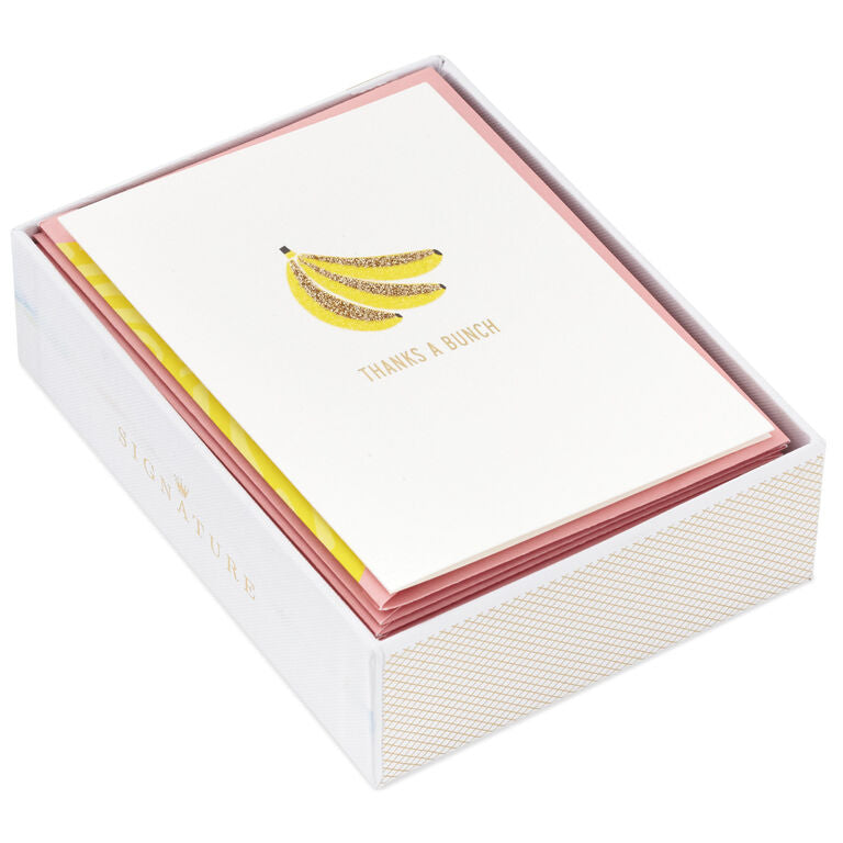 Hallmark Thanks A Bunch Boxed Blank Thank-You Notes, Pack Of 8