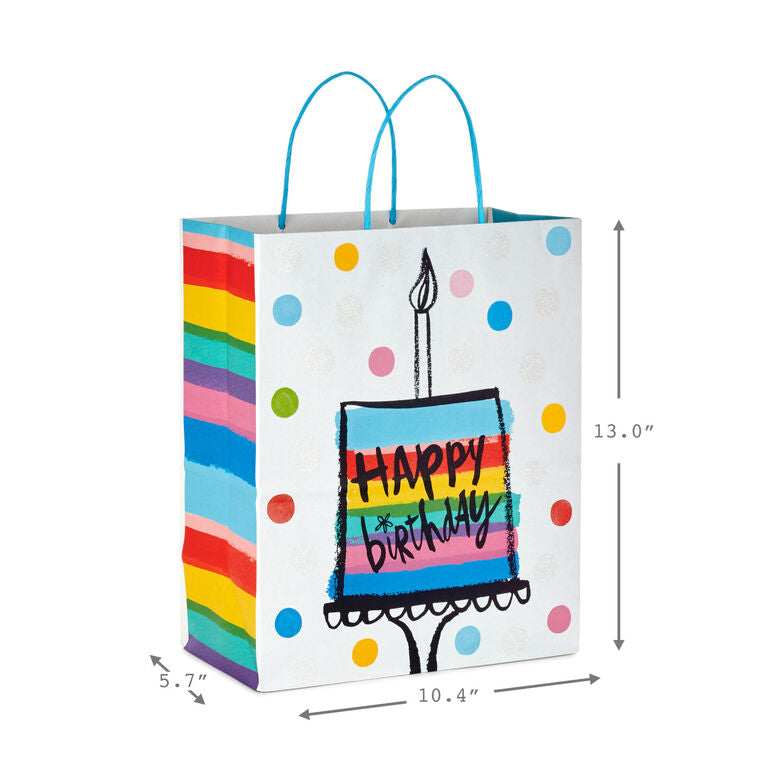 Hallmark Birthday Cheer 8-Pack Assorted Gift Bags
