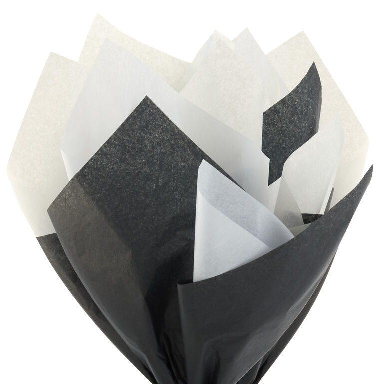 Hallmark Black/White/Cream 3-Pack Bulk Tissue Paper, 120 Sheets
