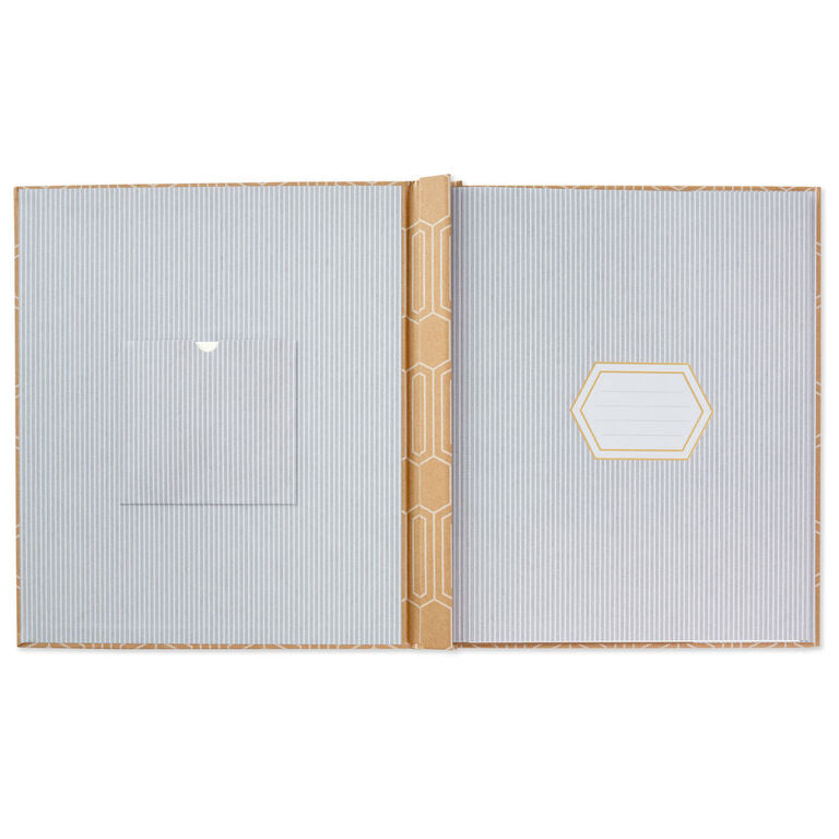 Hallmark Hexagons On Kraft Large Refillable Photo Album
