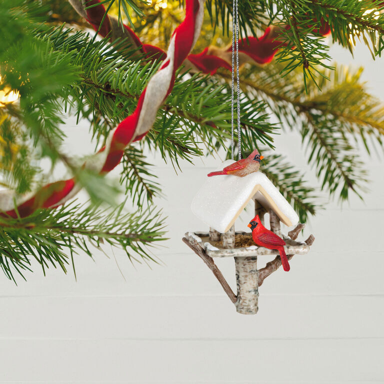 Hallmark Marjolein's Garden Winter Cardinals Ornament