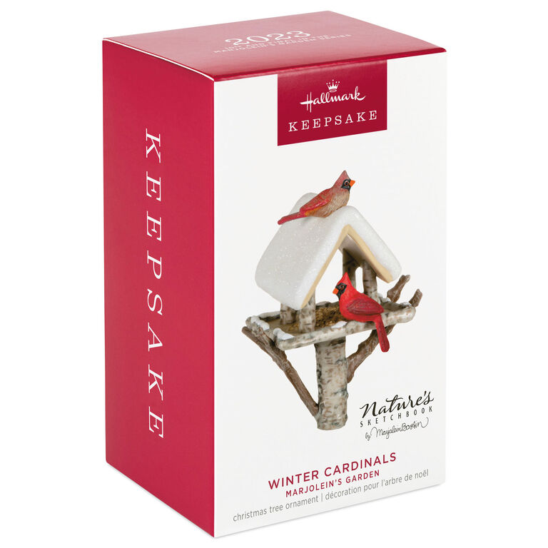 Hallmark Marjolein's Garden Winter Cardinals Ornament