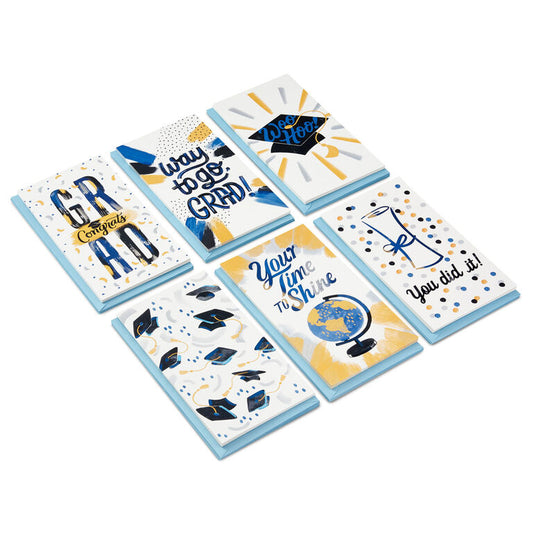 Hallmark Festive Grad Wishes Graduation Cards Assortment, Pack Of 36