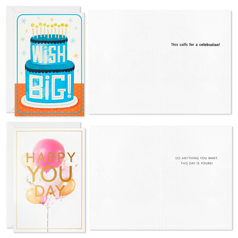 Hallmark Colorful Classic Boxed All-Occasion Cards Assortment, Pack Of 12
