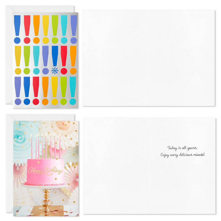 Hallmark Colorful Classic Boxed All-Occasion Cards Assortment, Pack Of 12
