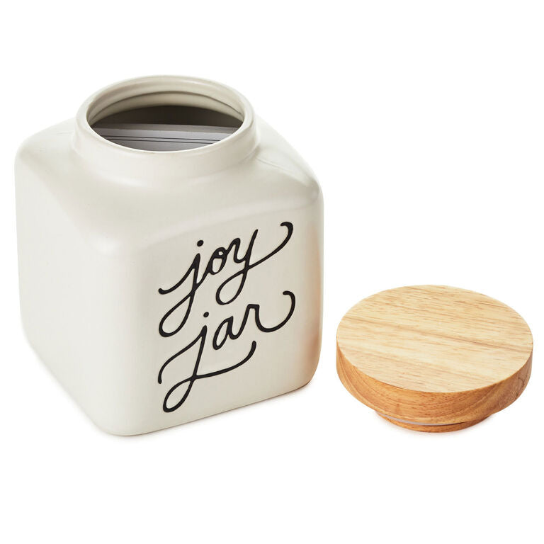 Hallmark Ceramic Joy Jar And Notepad, Set Of 2