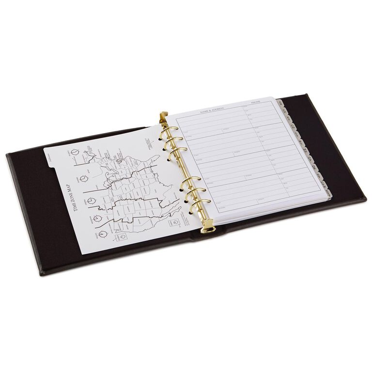 Hallmark Classic Charcoal Address Book